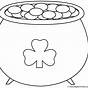 Pot Of Gold Coloring Page Printable