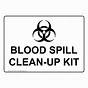 Spill Kit Blood Body Fluids