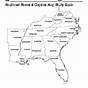 Free Printable Southeast Region States And Capitals Map Prin