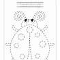 Easy Ladybug Symmetry Worksheet