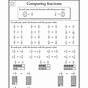 Compare Fractions 3rd Grade Worksheet