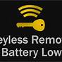 Keyless Remote Battery Low Honda Accord 2018