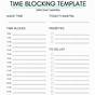 Time Block Template Pdf