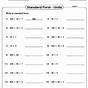 Expanded And Standard Form Worksheets