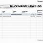 Printable Vehicle Maintenance Log Sheet Pdf