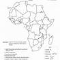 Physical Map Of Africa Worksheet