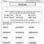 Suffix And Prefix Worksheets For Grade 4