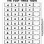 4 Times Table Quiz Printable
