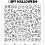 Halloween I Spy Worksheets