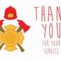 Firefighter Thank You Card Printable