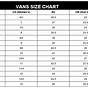 Vans Womens Shoes Size Chart