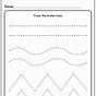 Preschool Worksheets Line Tracing