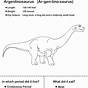 Dinosaur Worksheet Science
