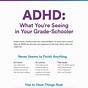Worksheet For Children With Adhd