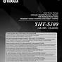 Yamaha Yht S401 Owner's Manual