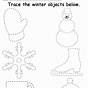 Printable Winter Tracing Worksheets