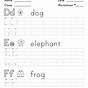 Preschool Letters A B C D E F Worksheets