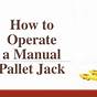 Manual Pallet Jack Operating Instructions