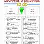 Esl Grammar Worksheets For Beginners