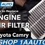 Engine Air Filter Toyota Camry 2020