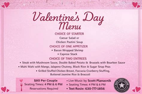 Valentines Day Dinner, 102 N. River St , East Dundee, IL, United States ...