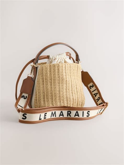 Buy Natural Raffia Effect Bucket Bag from Next India