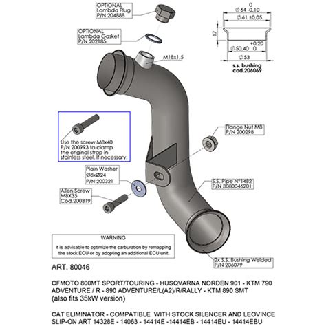 CAT ELIMINATOR (LINK PIPE) for Ktm 890 Adventure/l A2/r/rally 2021 ...