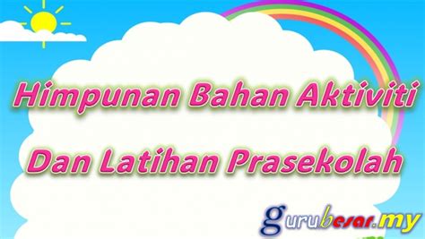 Koleksi BBM Latihan Kemahiran Menulis Prasekolah - GURUBESAR.MY