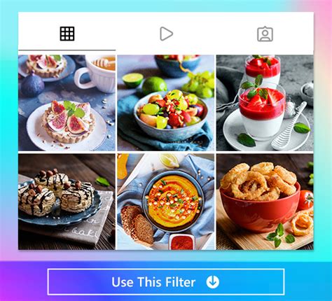 food instagram filters