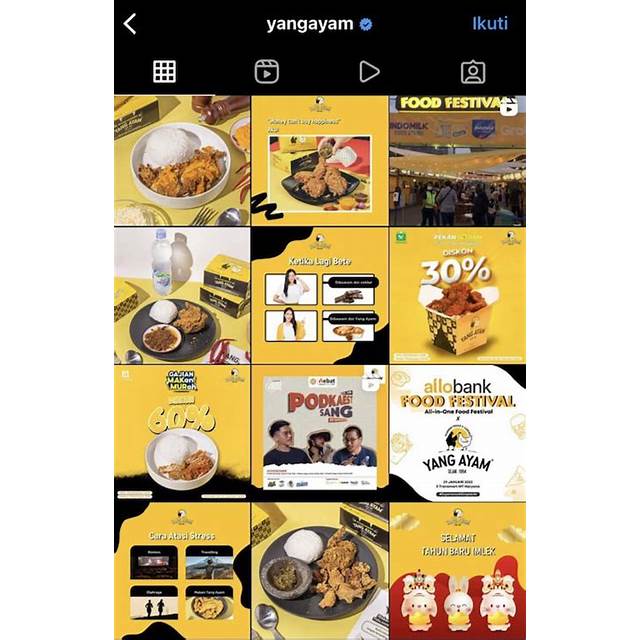 feed instagram untuk pecinta kuliner