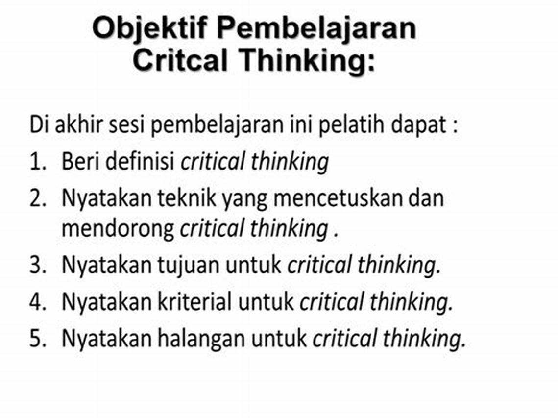 Soal Analytical Thinking