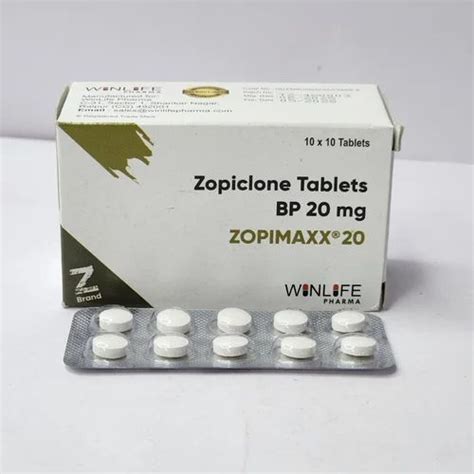 Zopiclone Tablets BP 20mg at ₹ 160/strip | Zopiclone Tablets in Nagpur ...