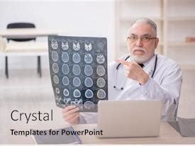 Old Male Doctor Radiologist Working PPT template 55 | CrystalGraphics