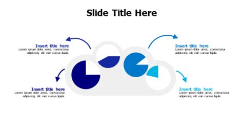 4 editable pie charts on a cloud infographic-6268 Infographics & Slides ...