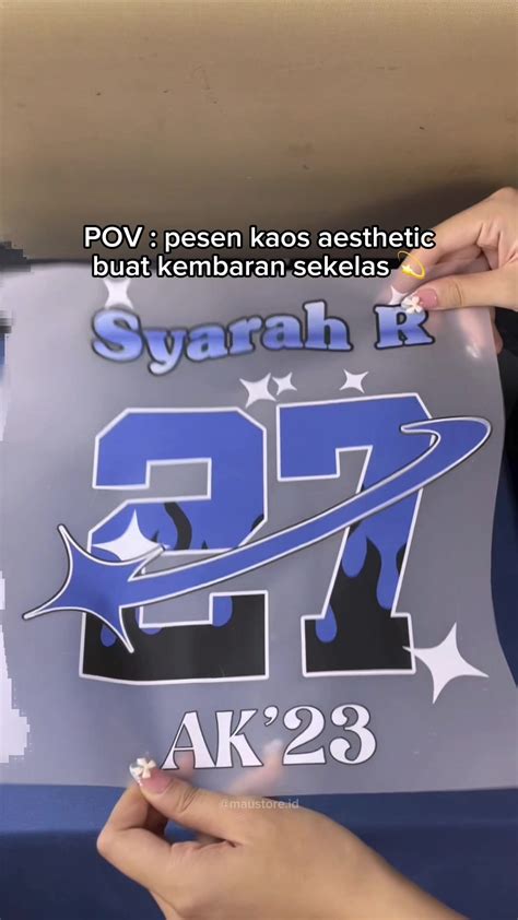 bikin kaos aesthetic buat sekelas, desain bebas request suka-suka 💫 ...