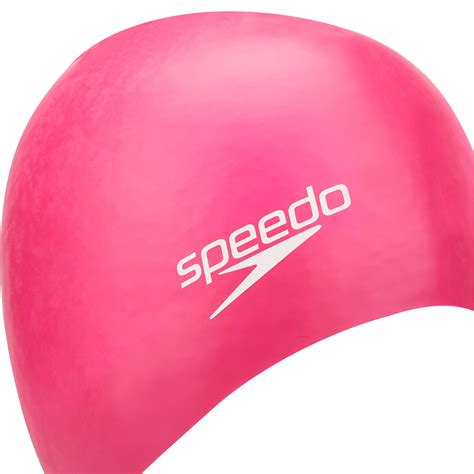 Unisex Adult Moulded Silicone Swimming Cap (Pink) | Decathlon