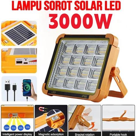 Promo 3000W Lampu Emergency LED Tahan Lama Lampu Camping Super Terang ...