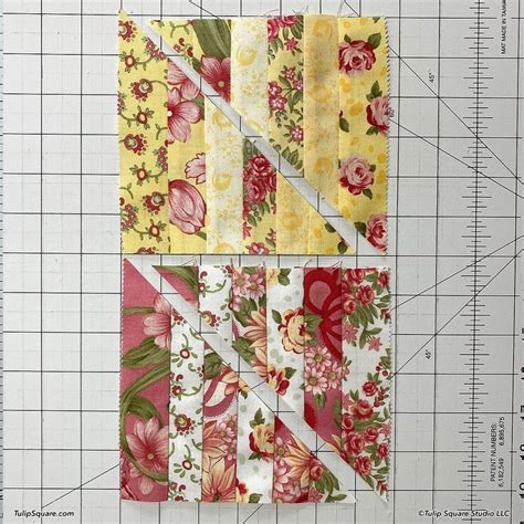 How To Make Disappearing Stripes Quilt Blocks Tulip Square Patterns