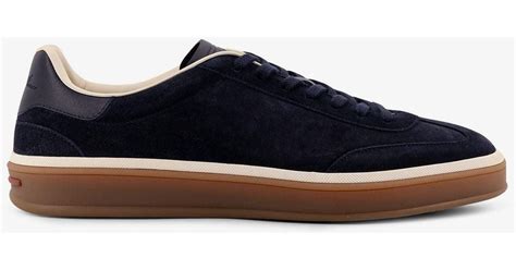 Loro Piana Suede Tennis Walk Sneakers in Blue for Men | Lyst UK