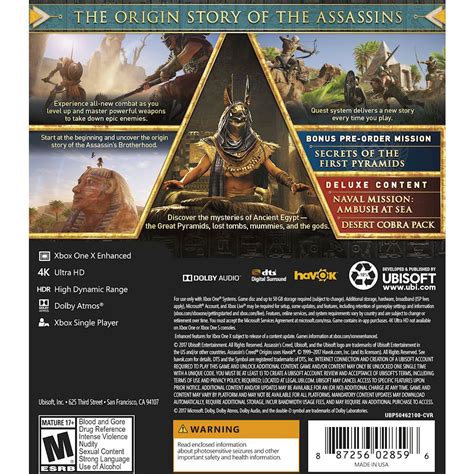Customer Reviews Assassin S Creed Origins Deluxe Edition Xbox One