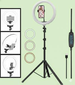 BESTFLY R3 , 10“ Ring light and stand mobile holder for reels live ...
