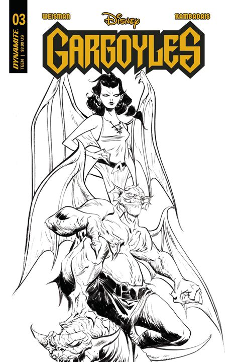Gargoyles #3 Y 1:10 Foc Jae Lee Line Art Variant (02/22/2023) Dynamite