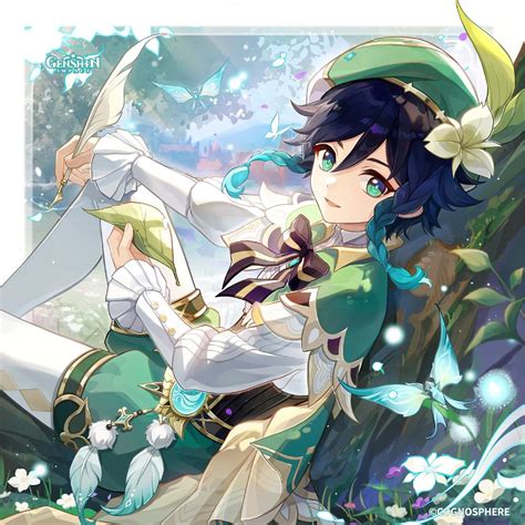 Venti|Genshin impact | Art birthday, Bard, Happy b day