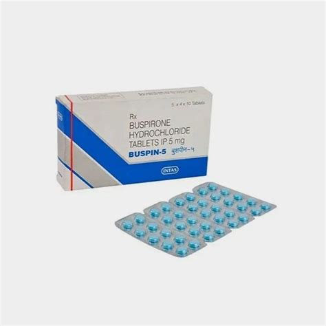 5mg Buspirone Hydrochloride Tablets for Anxiety Disorder by Buspin at ...