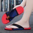 Colorblock Men'S Flip Flops, Summer Soft Sole Non-Slip Thong Sandals ...