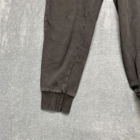 Puma Sweatpants Mens L Black Fleece Lined Drawstring... | Depop