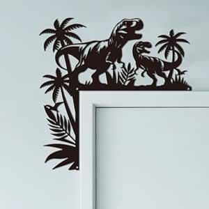 CUTHOLLOW Dinosaur Door Frame Ornament Metal, Door Frame Decor ...