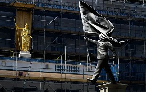 Banksy’s Waterloo Place statue installed in stealth night operation