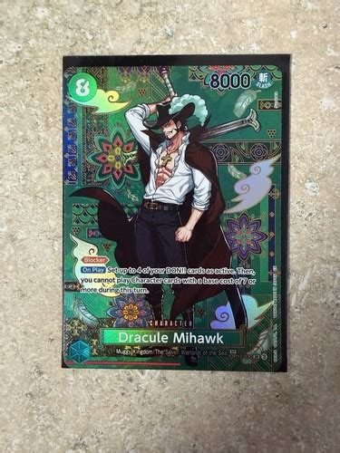 Bandai One Piece Dracule Mihawk OP12-030 Muggy Kingdom SP | eBay