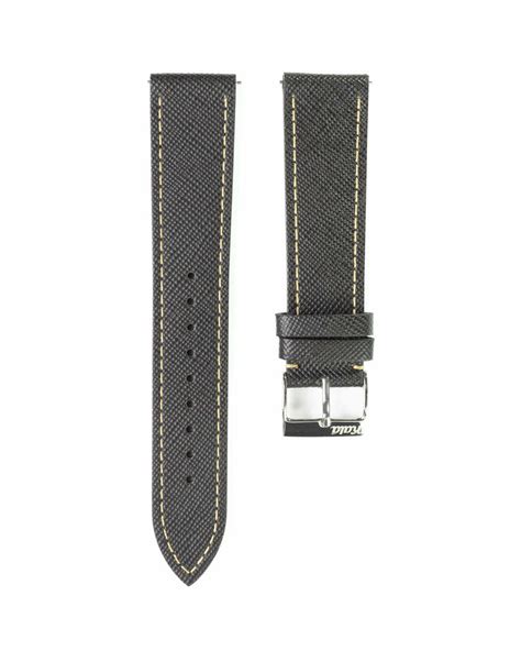 Saffiano Leather Brown with Cream Stitch - 20MM – Kala Watch Co